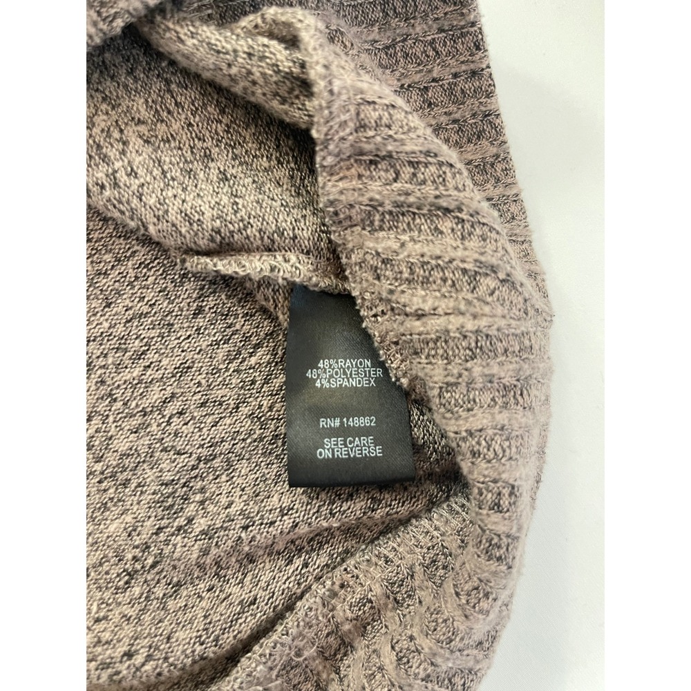 Torrid Super Soft Plush Hoodie Mauve Brown Heathered V-Neck Pullover Size 0 L XL - Picture 6 of 7
